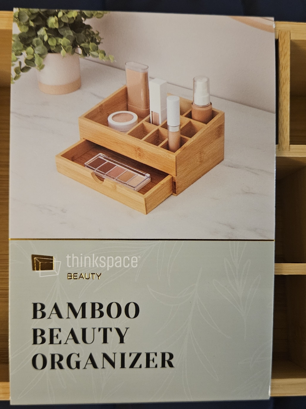 Bamboo Beauty Organizer - Natural Bamboo